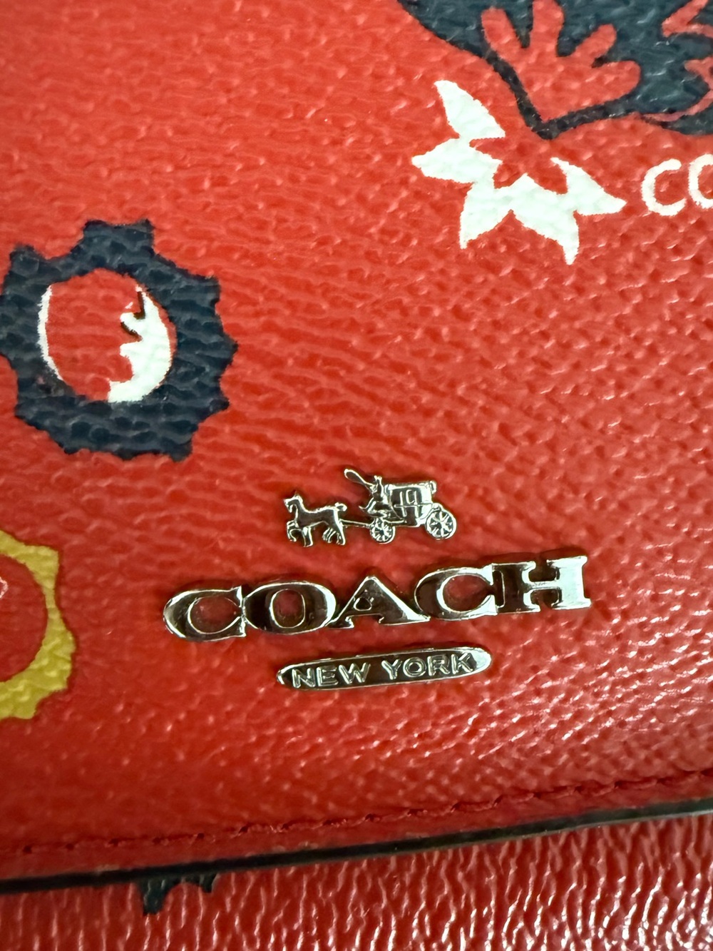 Coach Floral Compact Wallet - Picture 3 of 8
